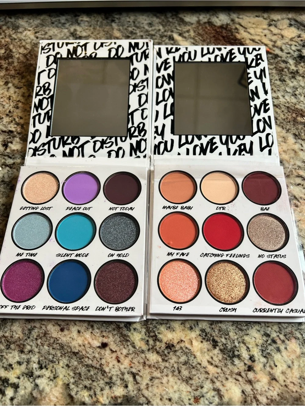 bh Cosmetics 'Not Drunk, Just Pout' & 'Low Key Love' White Palette Duo